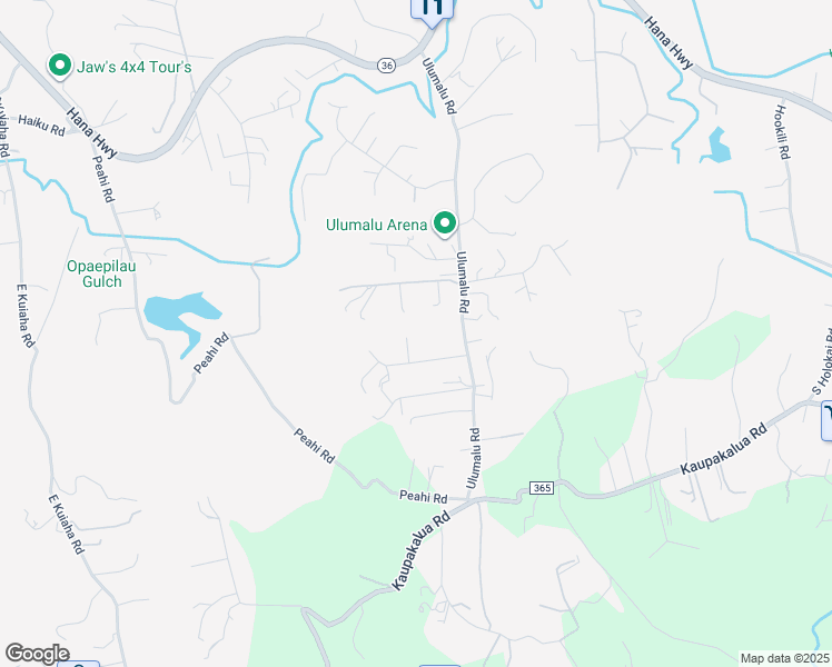 map of restaurants, bars, coffee shops, grocery stores, and more near 30 Leahi Place in Haiku-Pauwela