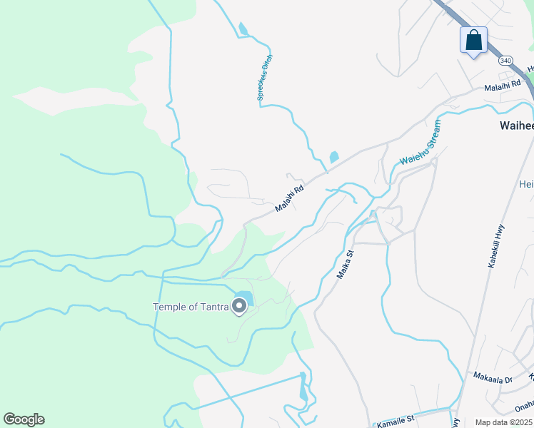 map of restaurants, bars, coffee shops, grocery stores, and more near Malaihi Road in Maui County