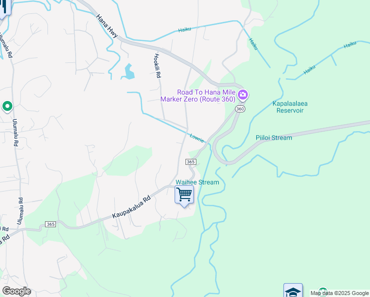 map of restaurants, bars, coffee shops, grocery stores, and more near 243 South Holokai Road in Maui County