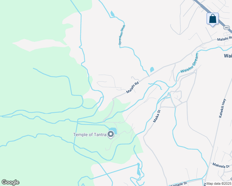 map of restaurants, bars, coffee shops, grocery stores, and more near 1368 Malaihi Road in Wailuku