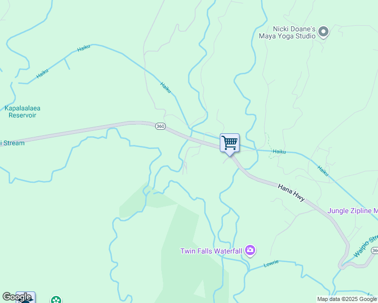 map of restaurants, bars, coffee shops, grocery stores, and more near 6170 Hana Highway in Maui County