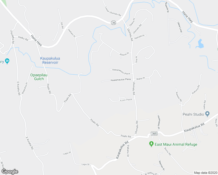 map of restaurants, bars, coffee shops, grocery stores, and more near 55 Kealamauloa Place in Haiku-Pauwela