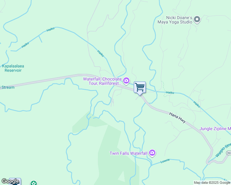 map of restaurants, bars, coffee shops, grocery stores, and more near 6170 Hana Highway in Maui County