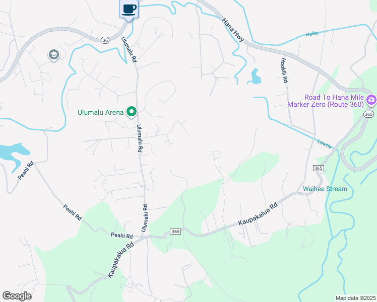 map of restaurants, bars, coffee shops, grocery stores, and more near 4510 Waha Place in Haiku-Pauwela