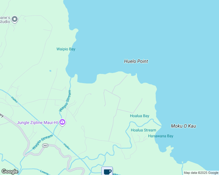 map of restaurants, bars, coffee shops, grocery stores, and more near 323 Door of Faith Road in Maui County