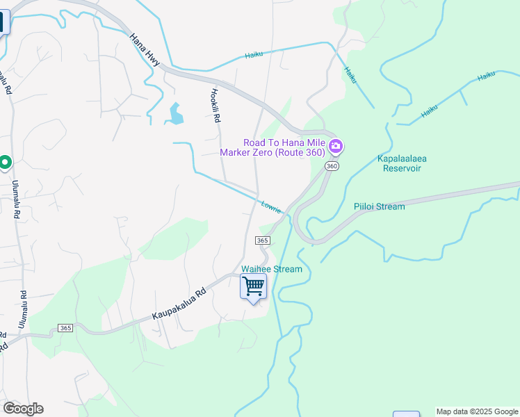 map of restaurants, bars, coffee shops, grocery stores, and more near 243 South Holokai Road in Maui County