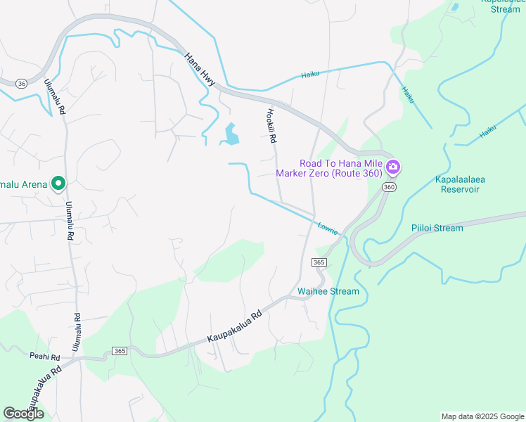 map of restaurants, bars, coffee shops, grocery stores, and more near 503 Kekoanui Place in Haiku-Pauwela