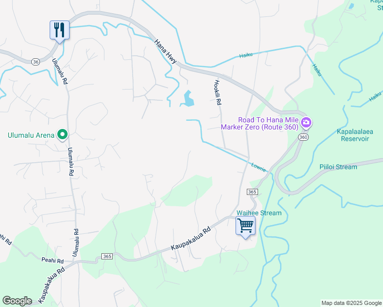 map of restaurants, bars, coffee shops, grocery stores, and more near 455 Kukuna Road in Haiku-Pauwela