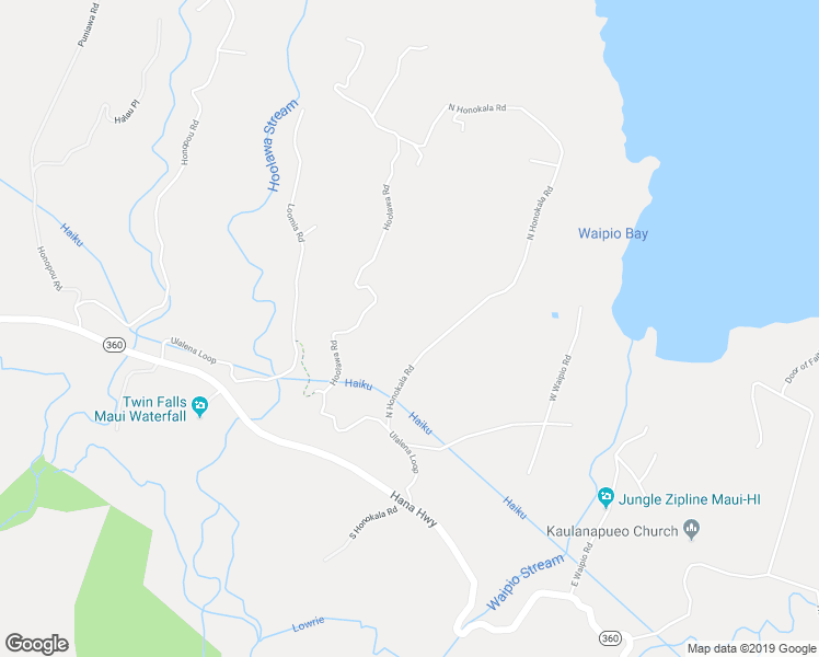 map of restaurants, bars, coffee shops, grocery stores, and more near 245 North Honokala Road in Maui County