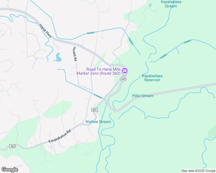 map of restaurants, bars, coffee shops, grocery stores, and more near 90 Kaupakalua Road in Haiku-Pauwela