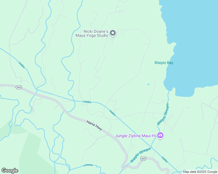 map of restaurants, bars, coffee shops, grocery stores, and more near 245 North Honokala Road in Maui County