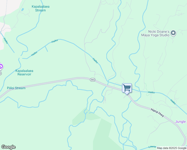 map of restaurants, bars, coffee shops, grocery stores, and more near 6135 Hana Highway in Maui County