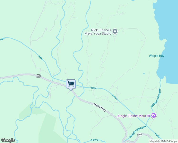 map of restaurants, bars, coffee shops, grocery stores, and more near 83 Hoolawa Road in Maui County
