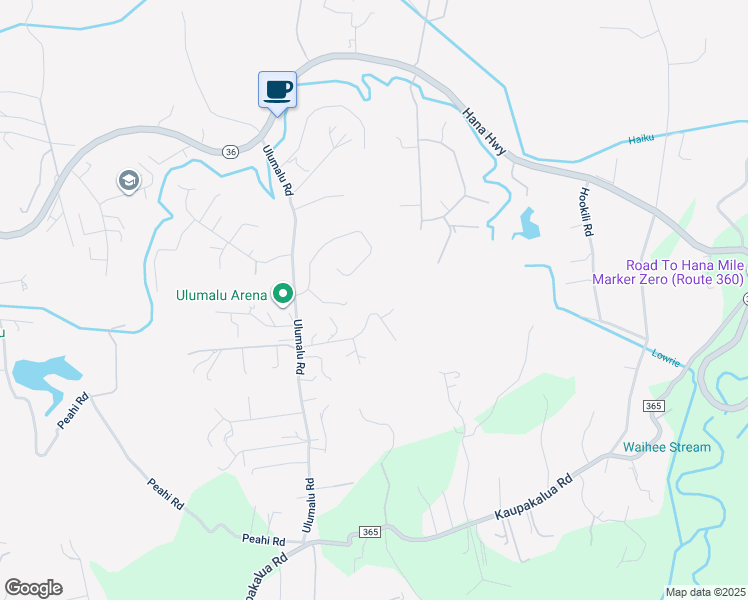 map of restaurants, bars, coffee shops, grocery stores, and more near 4431 Waha Place in Haiku-Pauwela
