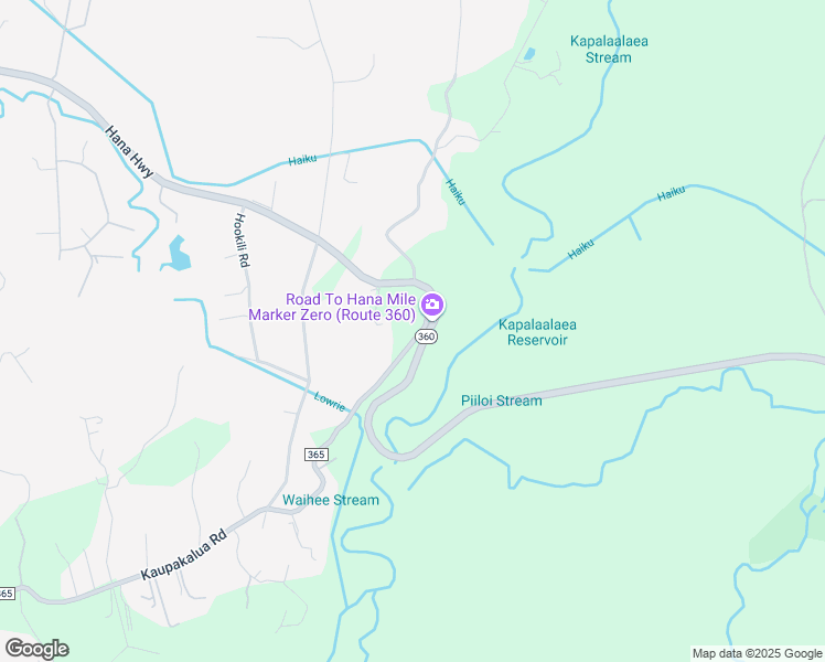 map of restaurants, bars, coffee shops, grocery stores, and more near 44 Kaupakalua Road in Haiku-Pauwela
