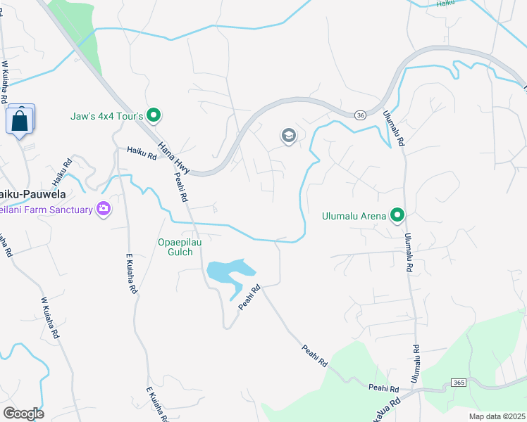 map of restaurants, bars, coffee shops, grocery stores, and more near 160 Hohani Place in Haiku-Pauwela