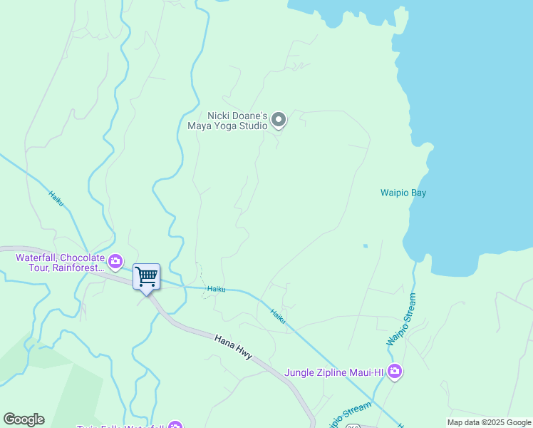 map of restaurants, bars, coffee shops, grocery stores, and more near 120 Hoolawa Road in Maui County