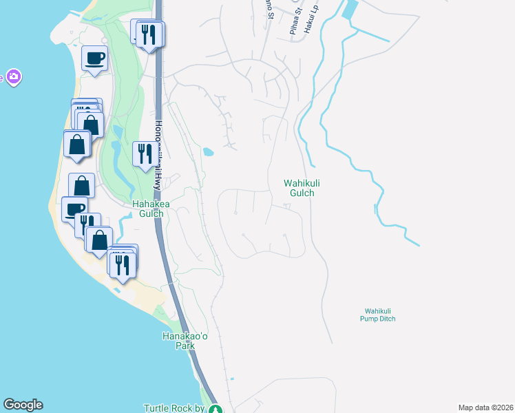map of restaurants, bars, coffee shops, grocery stores, and more near 950 Anapuni Place in Lahaina