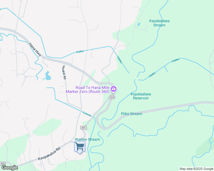 map of restaurants, bars, coffee shops, grocery stores, and more near 5140 Hana Highway in Haiku-Pauwela