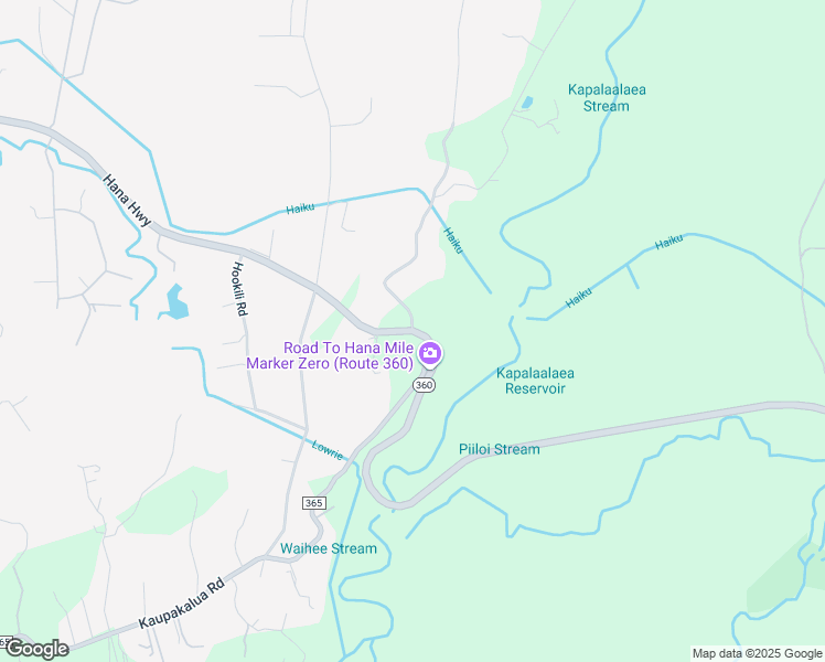 map of restaurants, bars, coffee shops, grocery stores, and more near 0 Haumana Road in Haiku-Pauwela