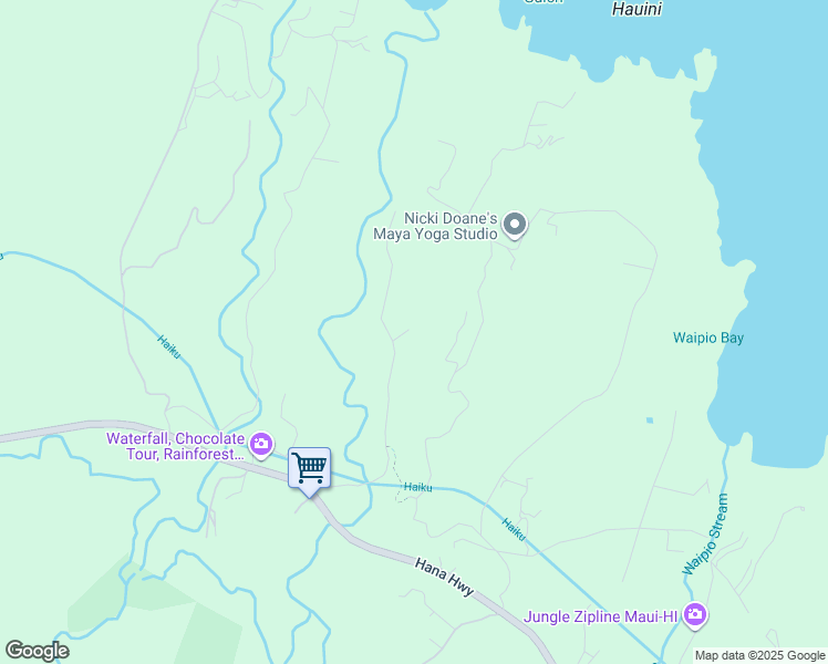 map of restaurants, bars, coffee shops, grocery stores, and more near 164 Loomis Road in Maui County