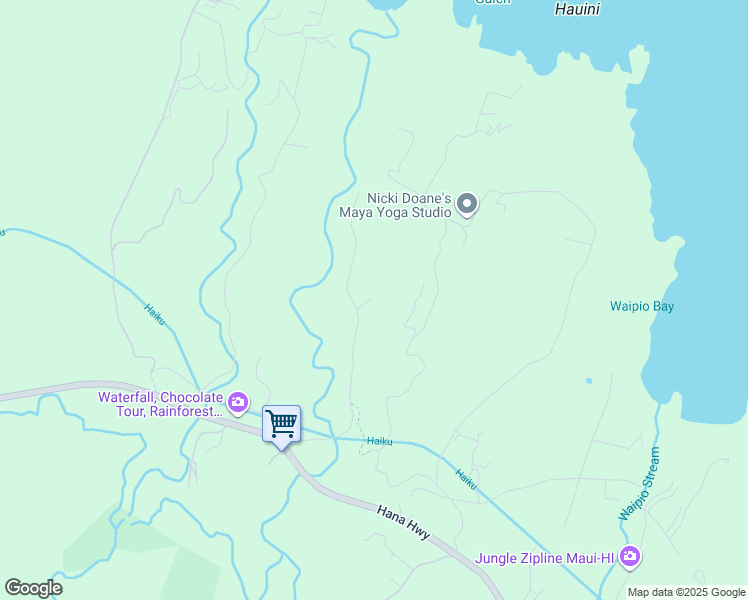map of restaurants, bars, coffee shops, grocery stores, and more near 164 Loomis Road in Maui County