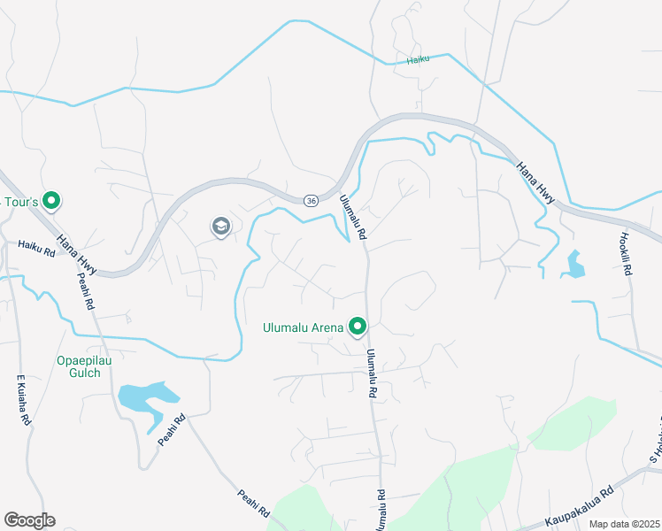 map of restaurants, bars, coffee shops, grocery stores, and more near 4200 Aliikoa Place in Haiku-Pauwela