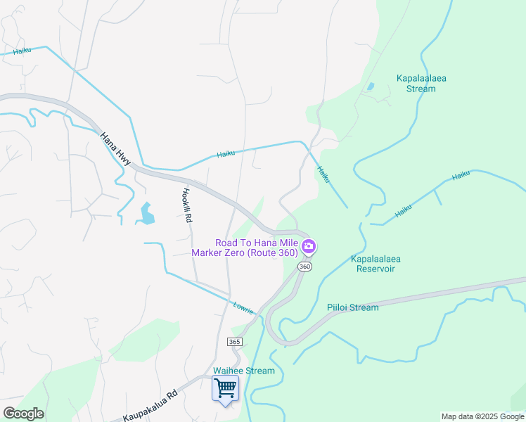 map of restaurants, bars, coffee shops, grocery stores, and more near 5071 Hana Highway in Haiku-Pauwela