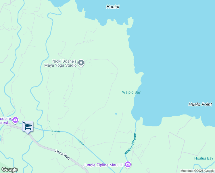 map of restaurants, bars, coffee shops, grocery stores, and more near 453 North Honokala Road in Maui County