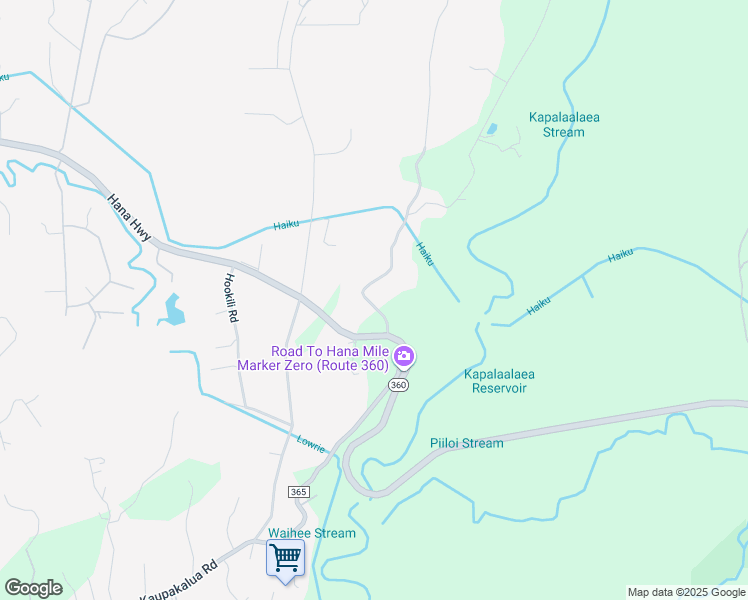map of restaurants, bars, coffee shops, grocery stores, and more near 175 Haumana Road in Haiku-Pauwela