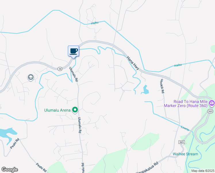 map of restaurants, bars, coffee shops, grocery stores, and more near 210 Heaaula Street in Haiku-Pauwela
