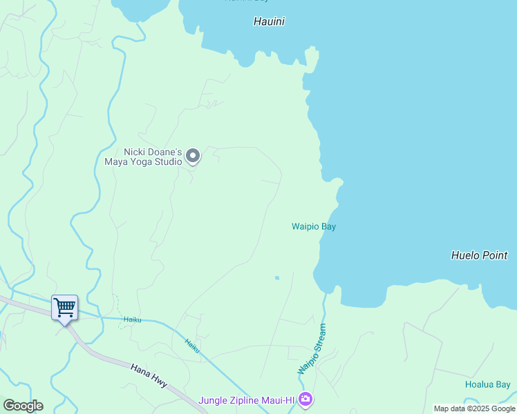 map of restaurants, bars, coffee shops, grocery stores, and more near 455 North Honokala Road in Maui County