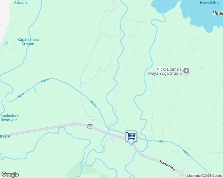 map of restaurants, bars, coffee shops, grocery stores, and more near 197 Honopou Road in Maui County