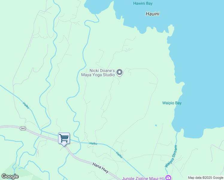 map of restaurants, bars, coffee shops, grocery stores, and more near 350 Hoolawa Road in Maui County