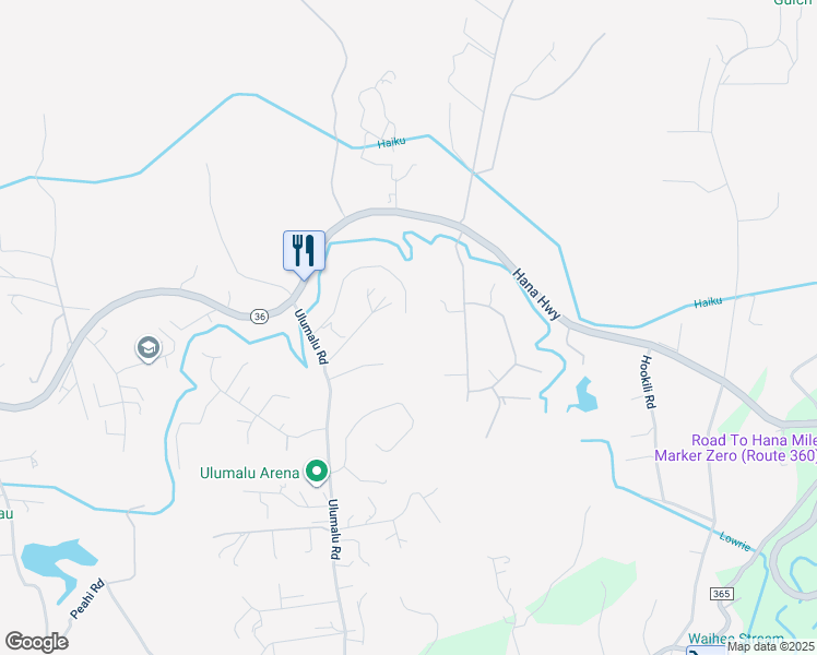 map of restaurants, bars, coffee shops, grocery stores, and more near 4535 Opana Place in Haiku-Pauwela