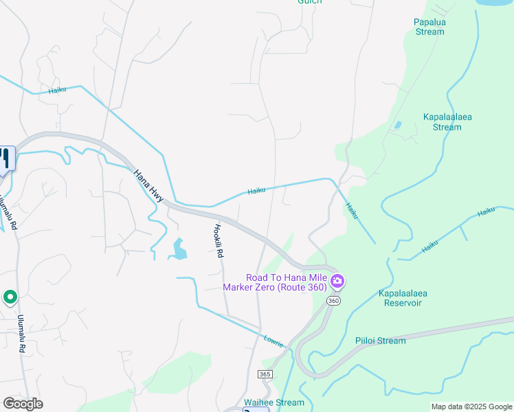 map of restaurants, bars, coffee shops, grocery stores, and more near 65 North Holokai Road in Haiku-Pauwela