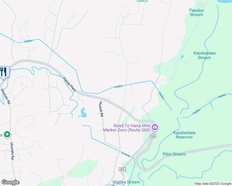 map of restaurants, bars, coffee shops, grocery stores, and more near 65 North Holokai Road in Haiku-Pauwela