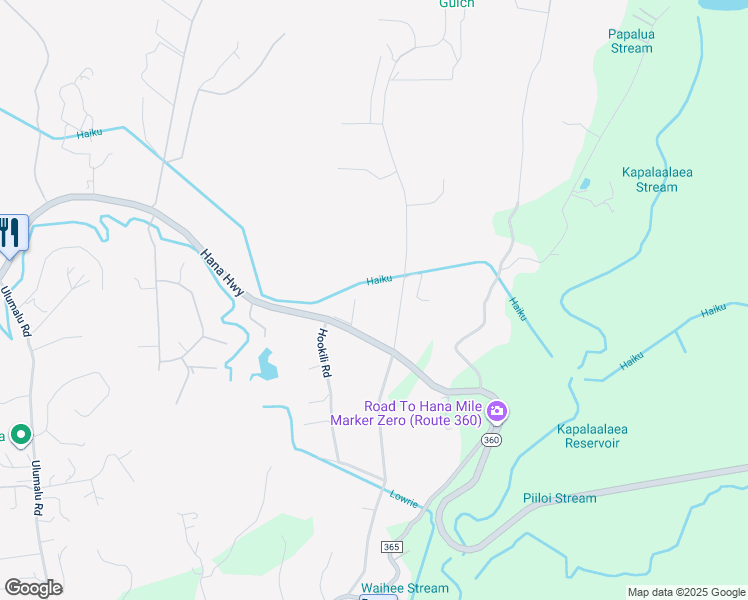 map of restaurants, bars, coffee shops, grocery stores, and more near 65 North Holokai Road in Haiku-Pauwela