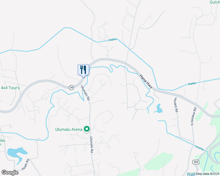 map of restaurants, bars, coffee shops, grocery stores, and more near 4501 Opana Place in Haiku-Pauwela