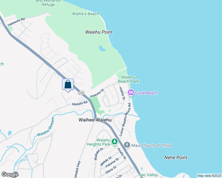 map of restaurants, bars, coffee shops, grocery stores, and more near 1400 Kakae Place in Wailuku