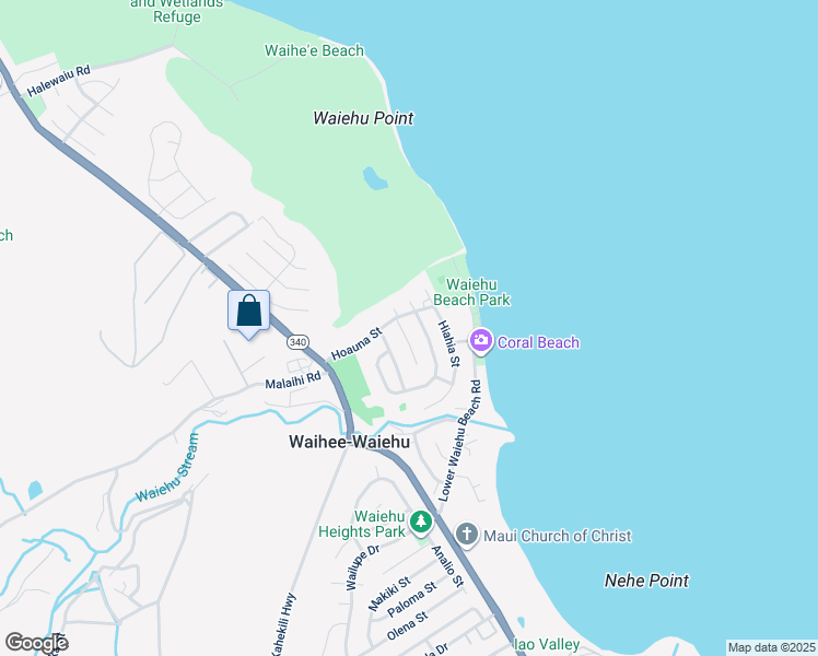 map of restaurants, bars, coffee shops, grocery stores, and more near 1400 Kakae Place in Wailuku