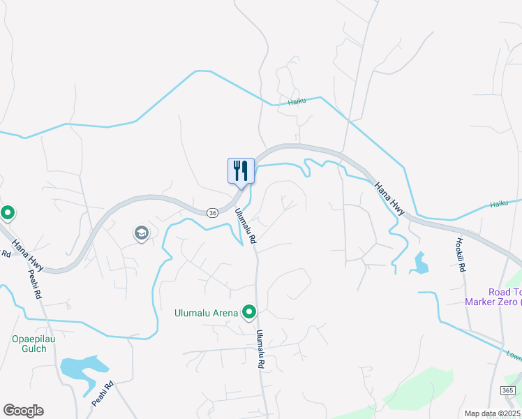 map of restaurants, bars, coffee shops, grocery stores, and more near 4356 Opana Place in Haiku-Pauwela