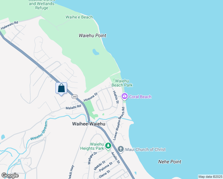 map of restaurants, bars, coffee shops, grocery stores, and more near 1413 Hiahia Street in Wailuku