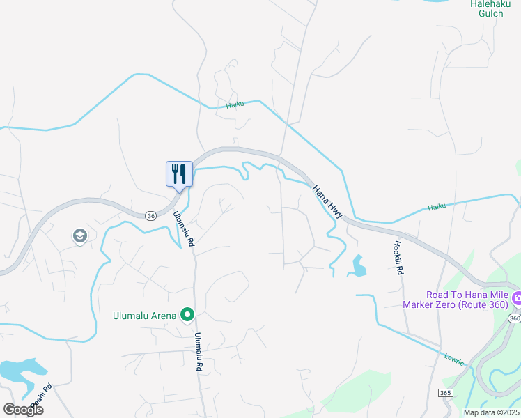 map of restaurants, bars, coffee shops, grocery stores, and more near 4509 Opana Place in Haiku-Pauwela