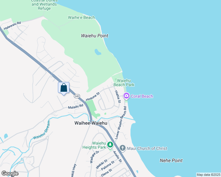 map of restaurants, bars, coffee shops, grocery stores, and more near 1410 Kilou Street in Wailuku