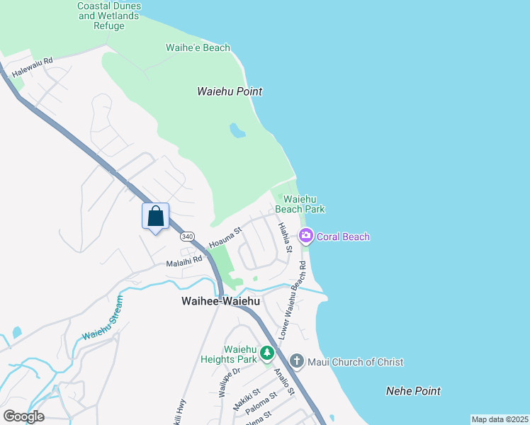 map of restaurants, bars, coffee shops, grocery stores, and more near 1422 North Kilou Place in Wailuku