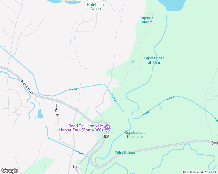 map of restaurants, bars, coffee shops, grocery stores, and more near Kulike Road in Haiku-Pauwela
