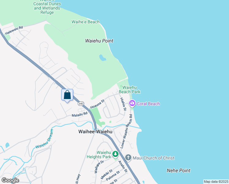 map of restaurants, bars, coffee shops, grocery stores, and more near 1428 North Kilou Place in Wailuku