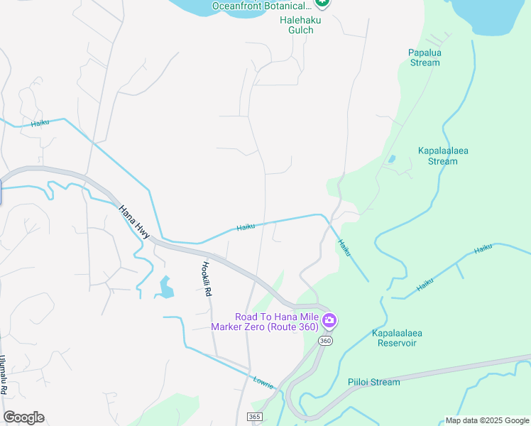 map of restaurants, bars, coffee shops, grocery stores, and more near 0 North Holokai Road in Haiku-Pauwela