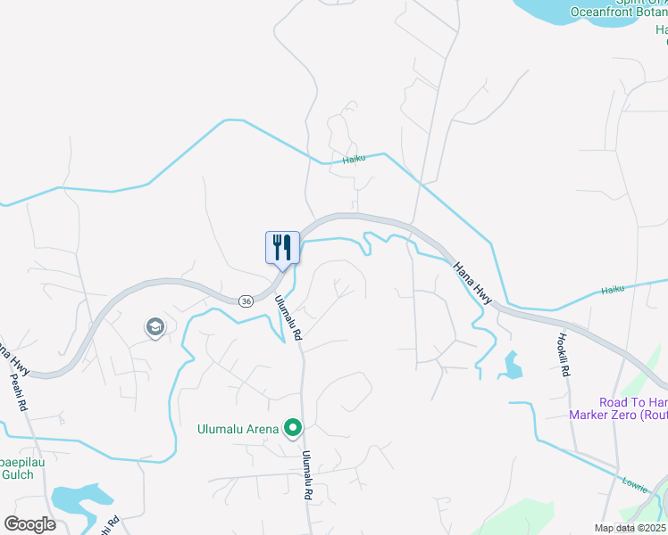 map of restaurants, bars, coffee shops, grocery stores, and more near 4530 Opana Place in Haiku-Pauwela